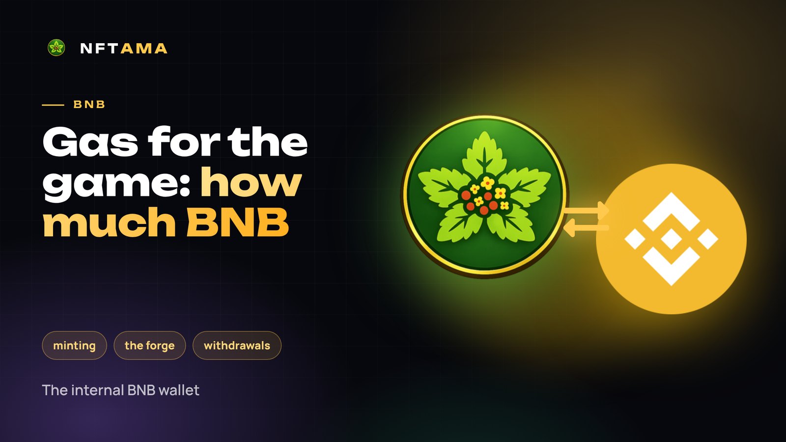The NFTAMA Internal BNB Wallet: Why You Need BNB and How Much to Keep