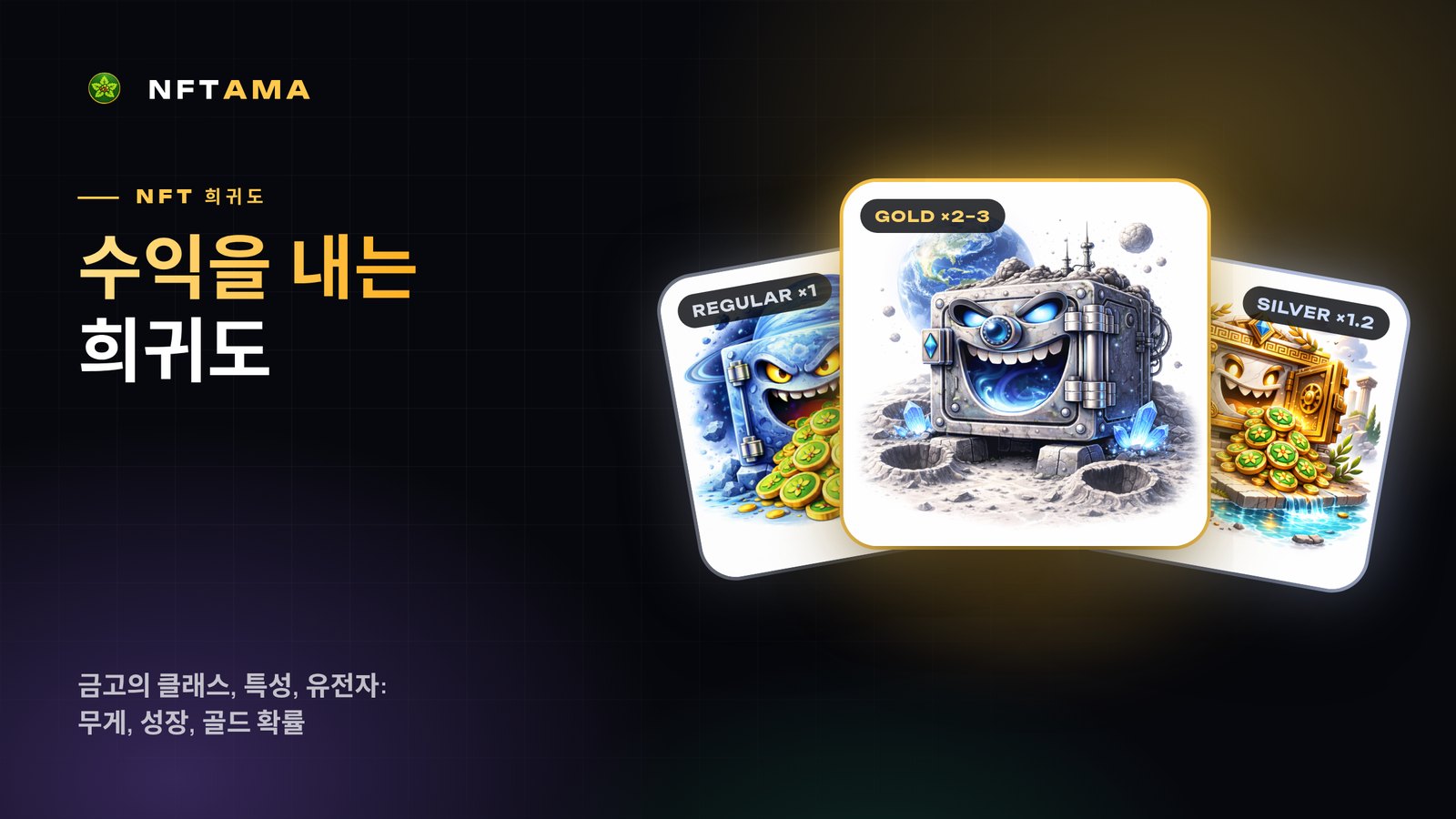 NFT 희귀도 쉽게 이해하기: 정말 중요한 클래스, 특성, 유전자