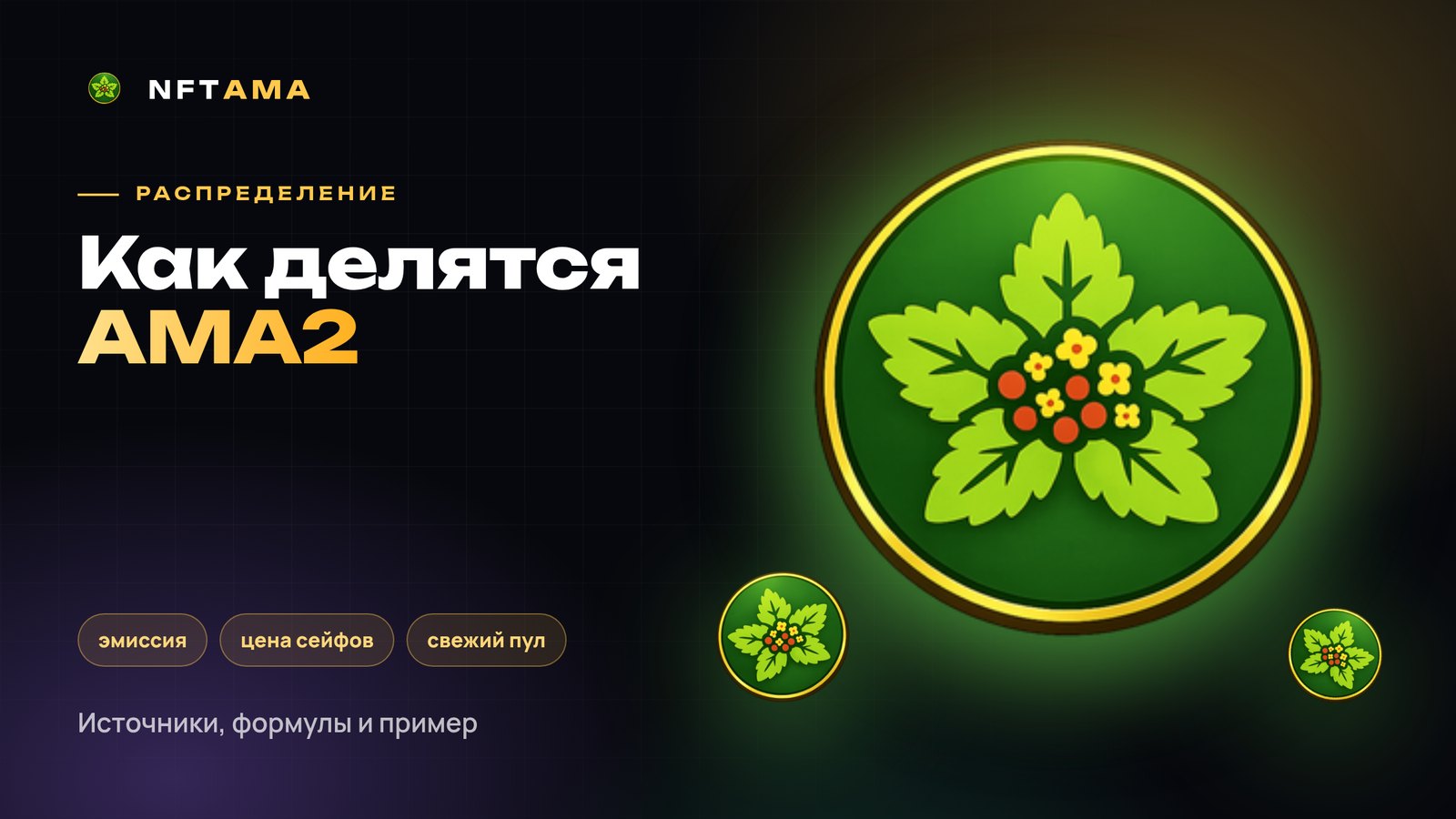 Как распределяются AMA2 между владельцами NFT-сейфов